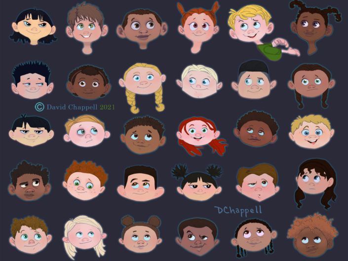 Cartoon Kid Character Design