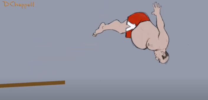 FAT GUY on a DIVING BOARD / Webster University / ANIMATION 1010 / Spring 2022